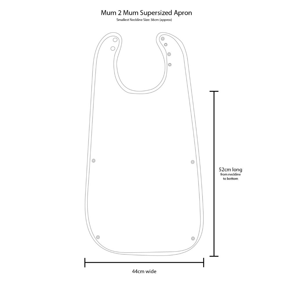 Mum 2 Mum PLUS SuperSized Clothing Protector - Black