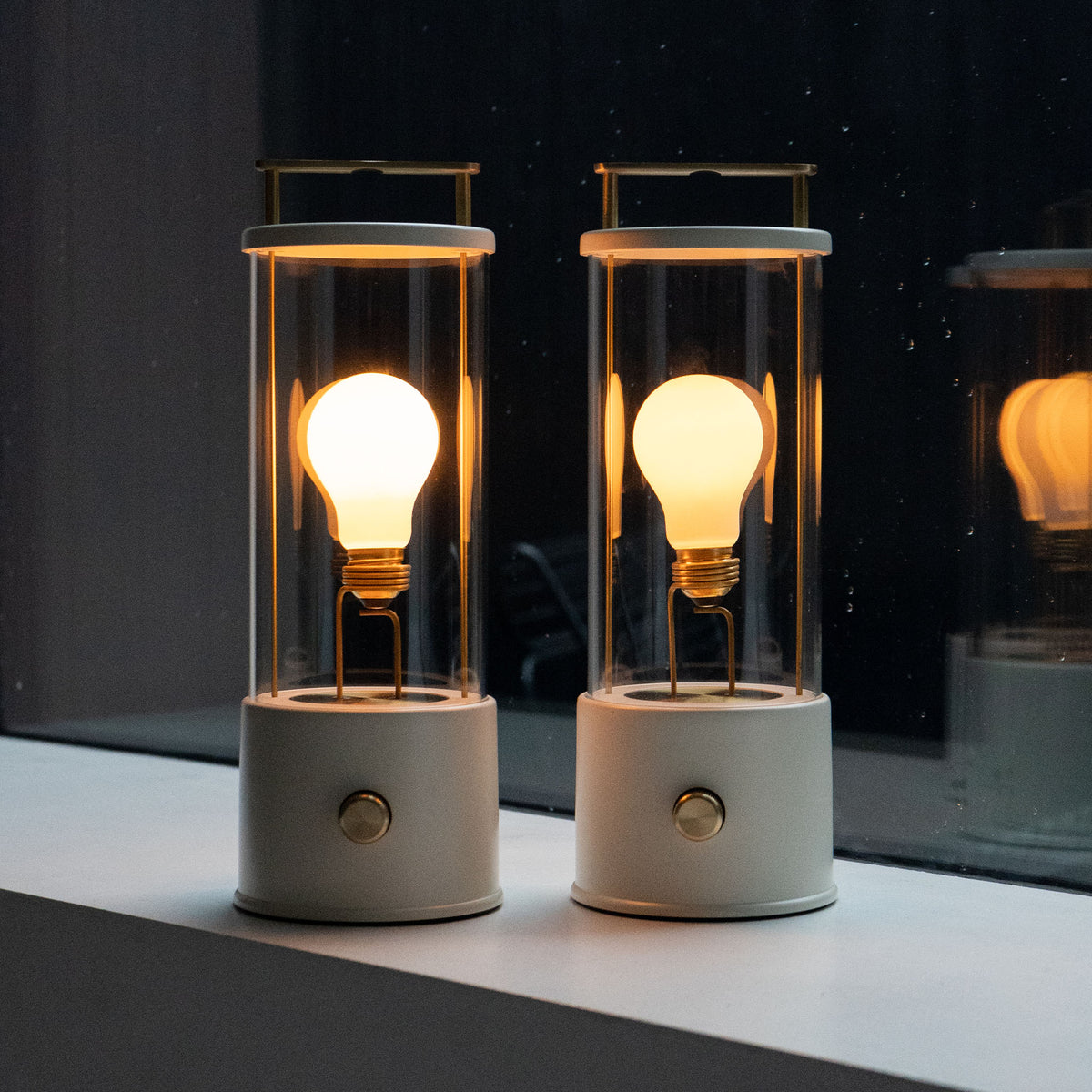 The Muse 1.0 Portable Lamp in Candlenut White - Set of 2