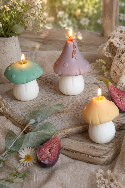 Mushroom Shaped Candles
