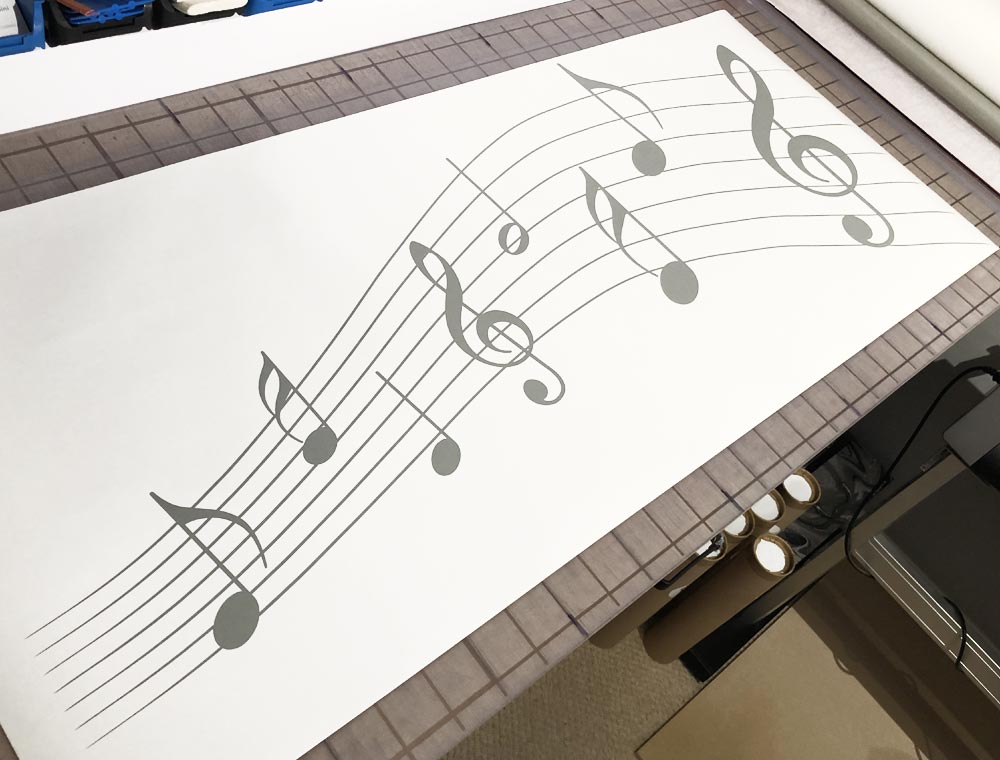 Music Notes Wall Sticker – Musical Wall Art Studio Decor