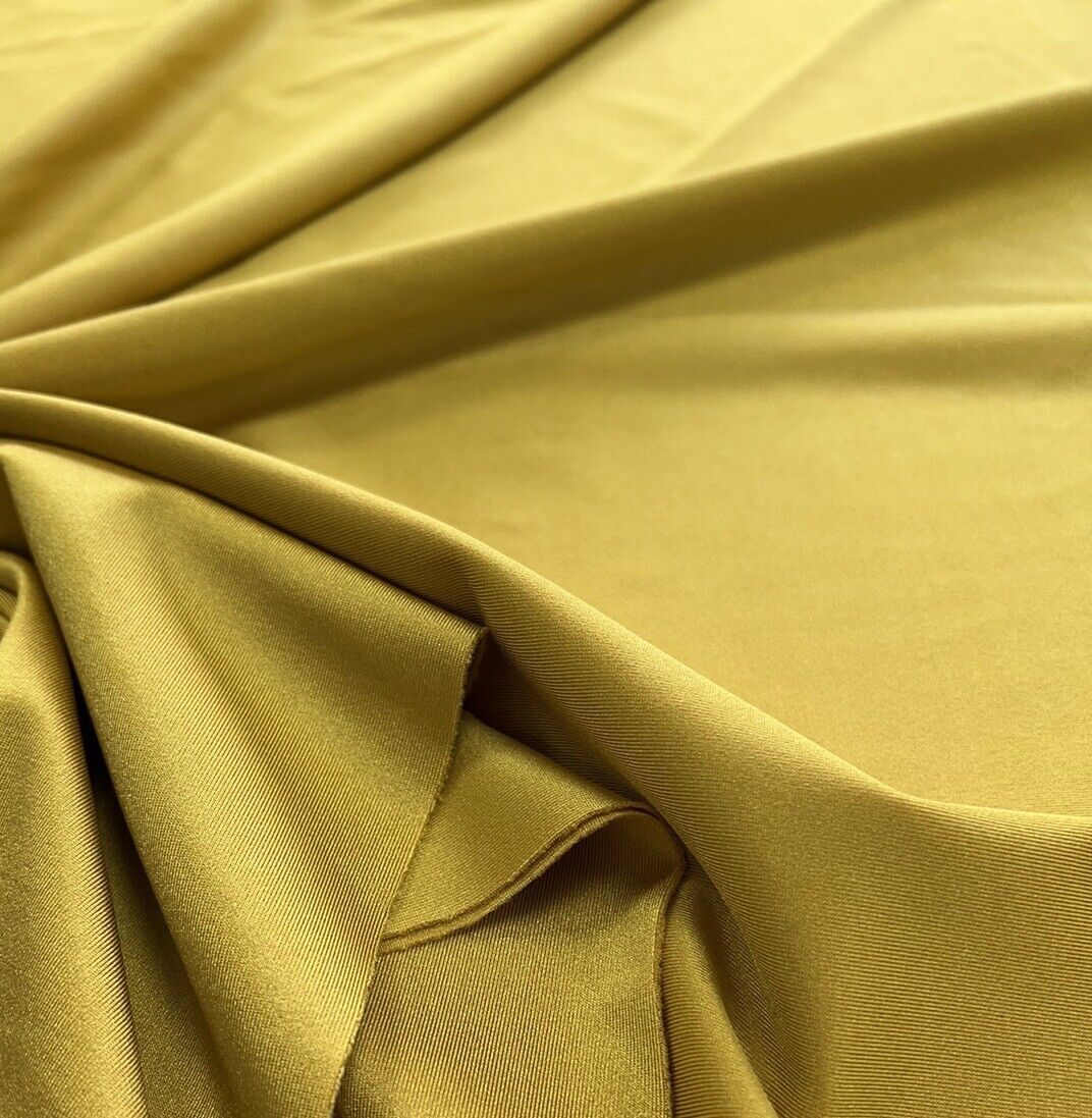 Mustard Gold Swimwear / Sportswear 4 Way Stretch Fabric