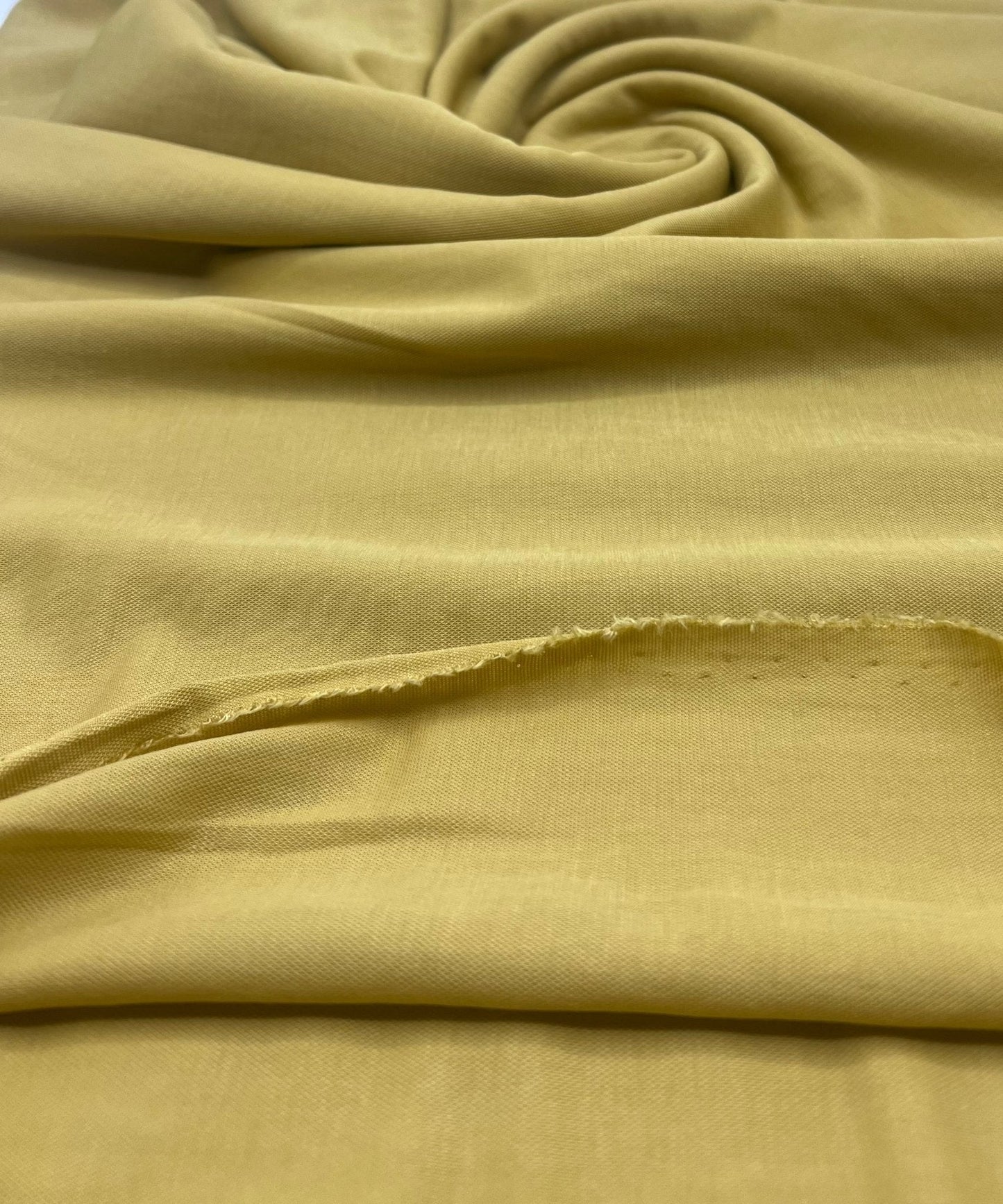 Mustard Linen Look Non Stretch Fabric