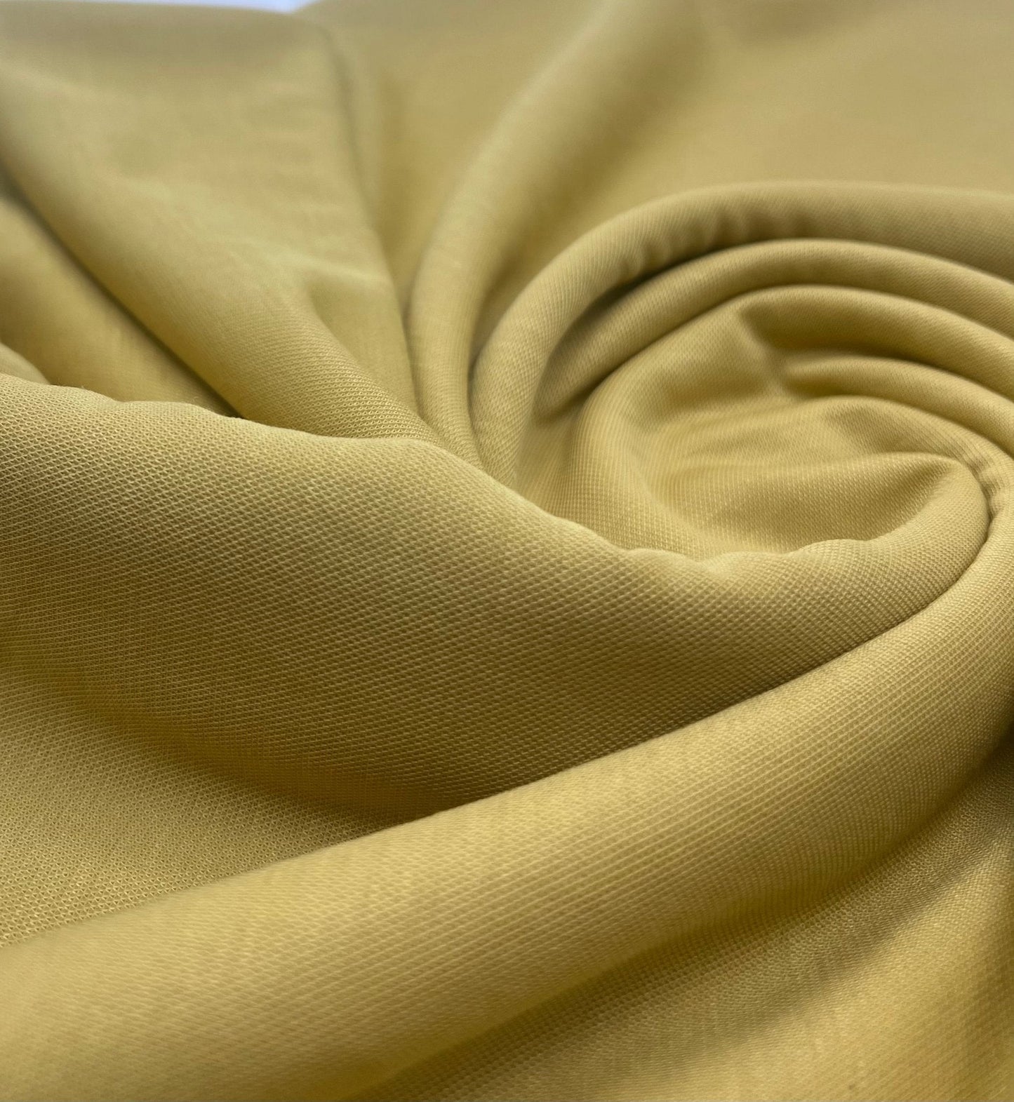 Mustard Linen Look Non Stretch Fabric