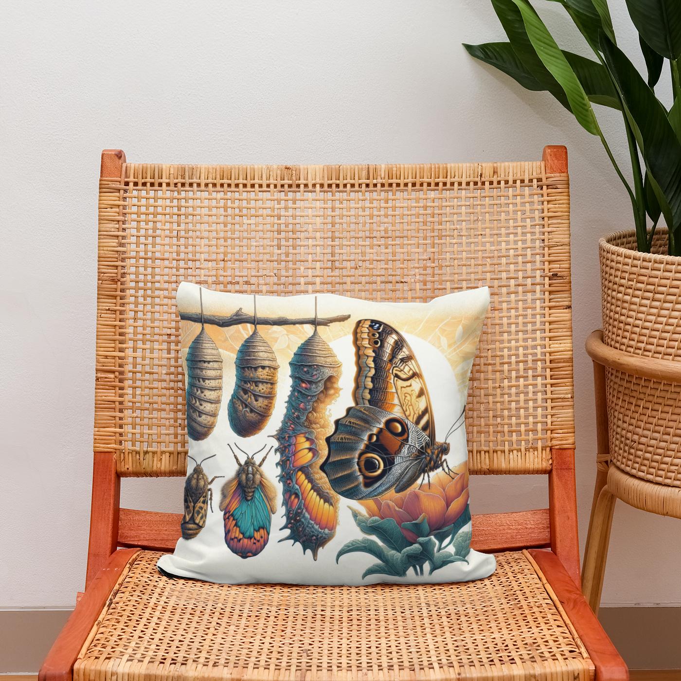 Metamorphosis Wings Cotton Cushion