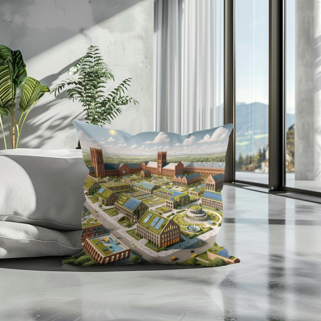 Architectural Tapestry Cotton Cushion
