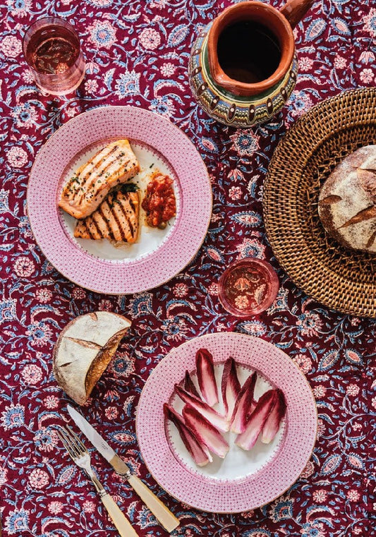 My Maroon Tablecloth