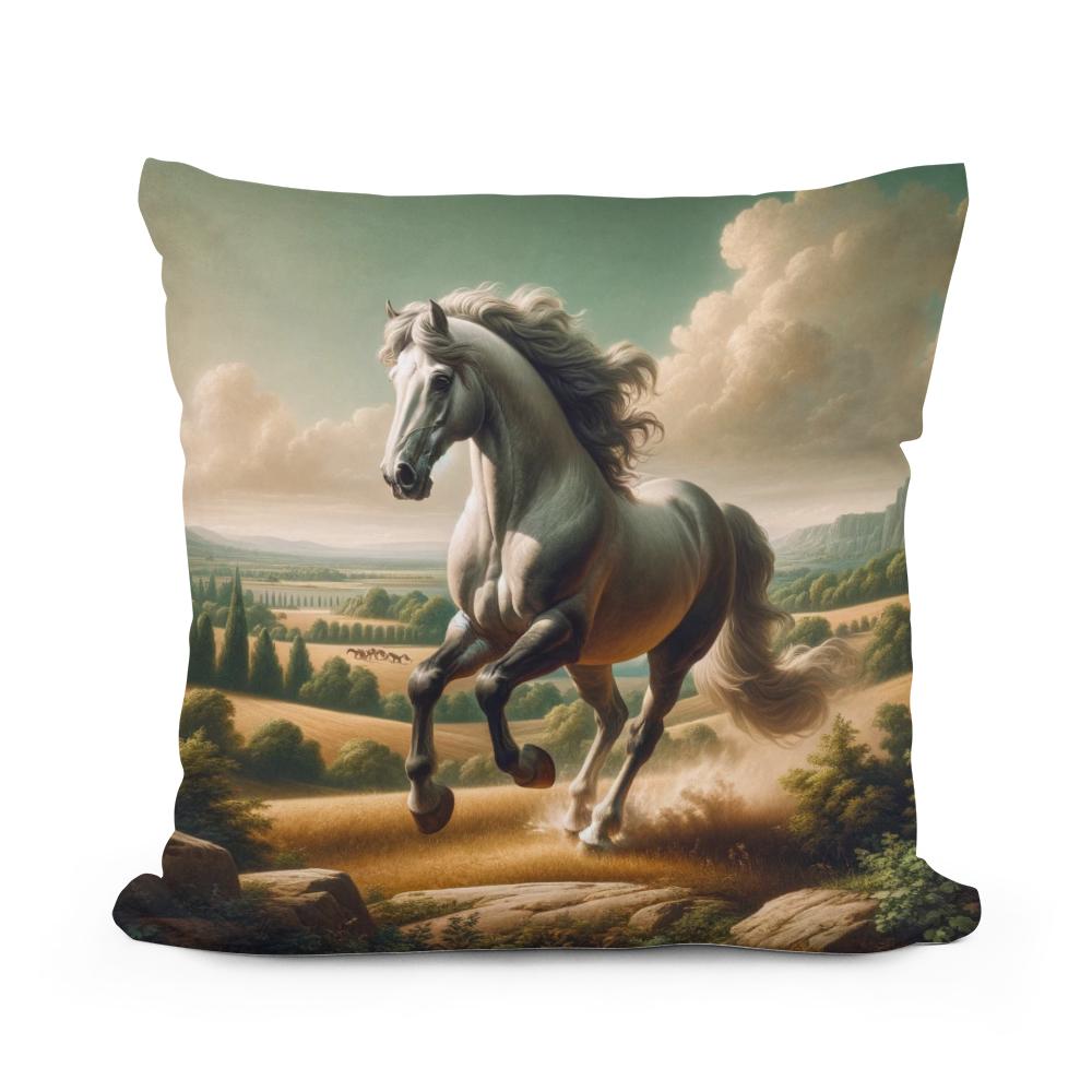 Classical Equestrian Cotton Cushion