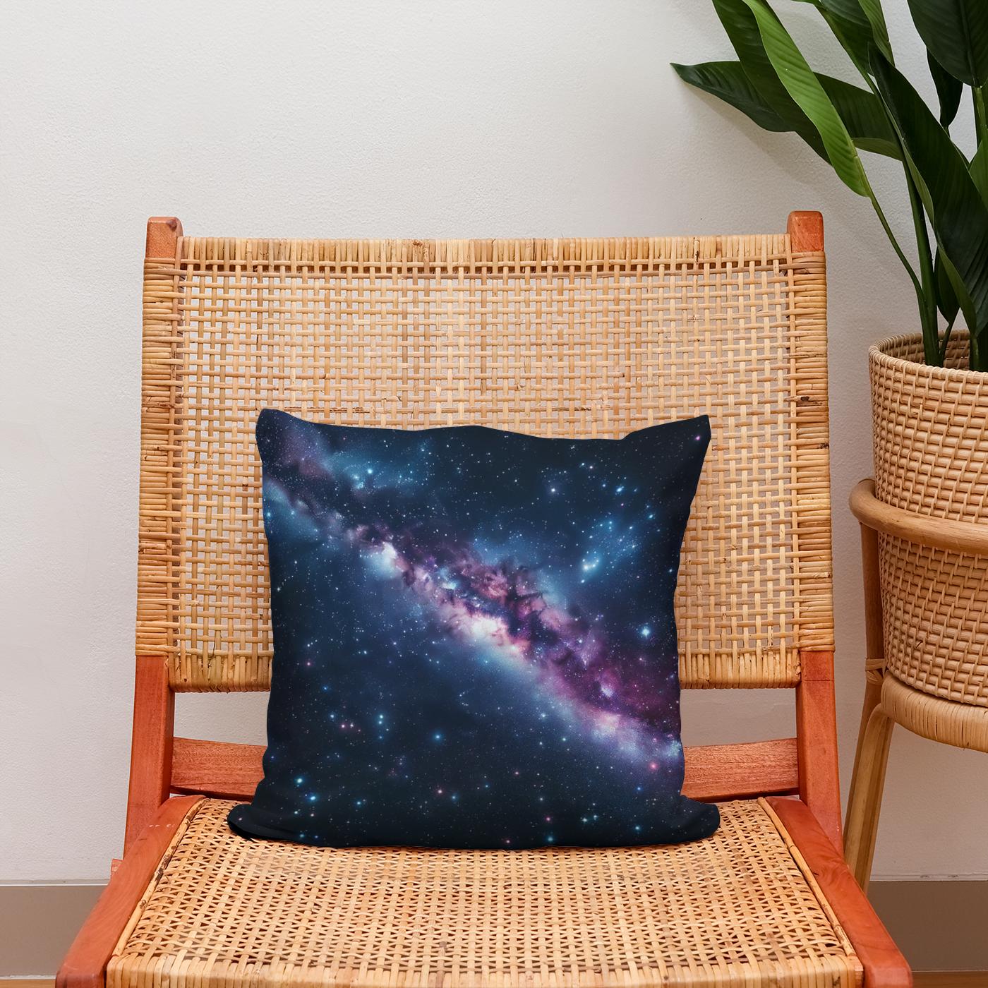 Starlit Elegance Cotton Cushion