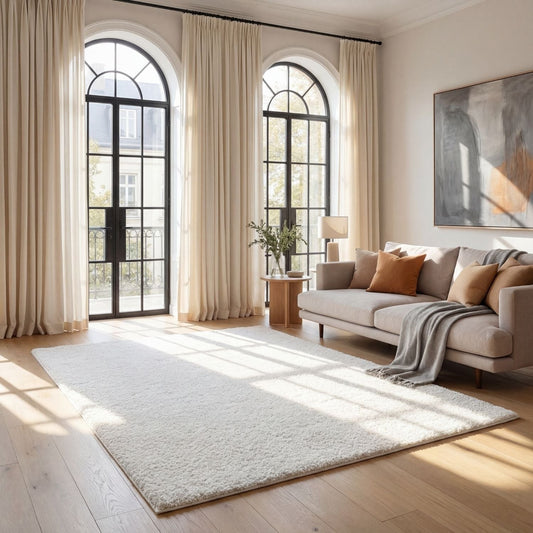 Myshaggy Solid White Rug