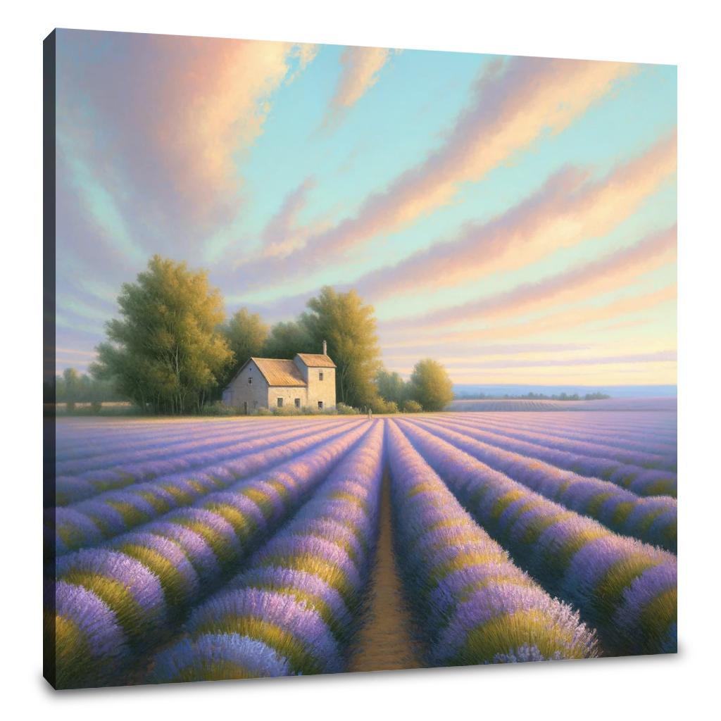 Lavender Fields Harmony Canvas