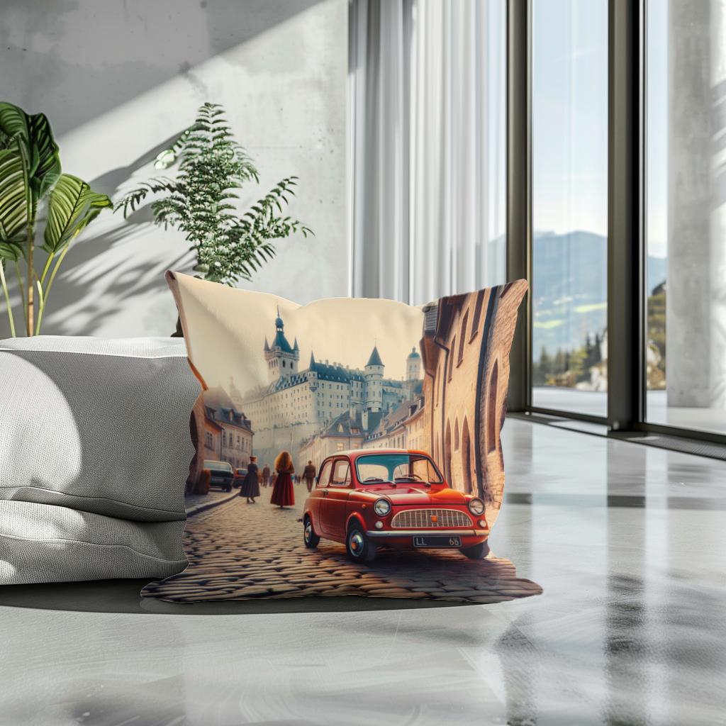 Timeless Streets Cotton Cushion
