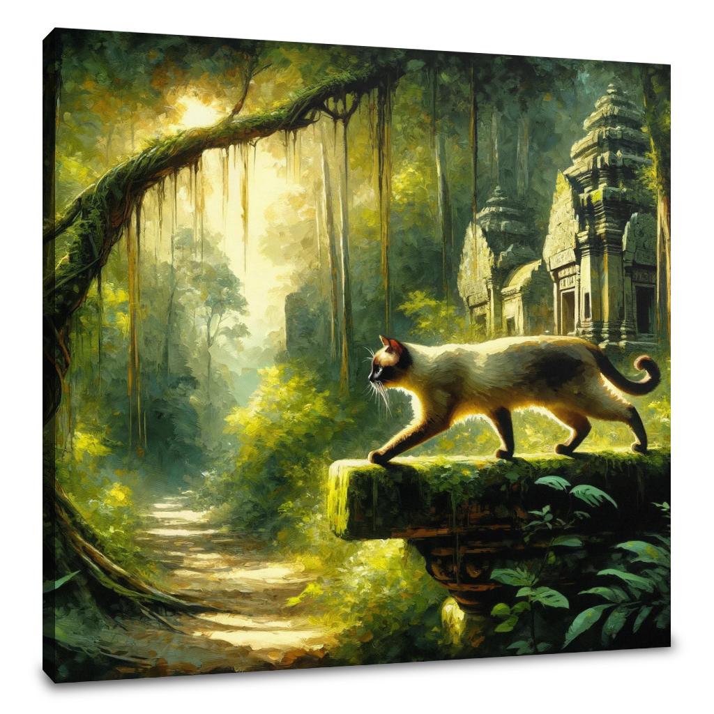 Jungle Temple Sojourn Canvas