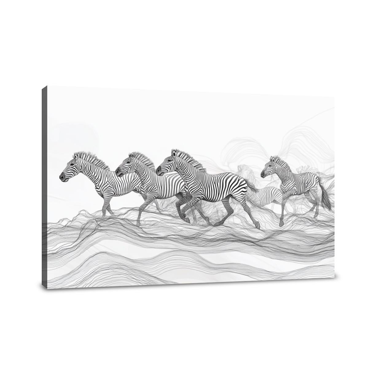 Zebra Plains Canvas