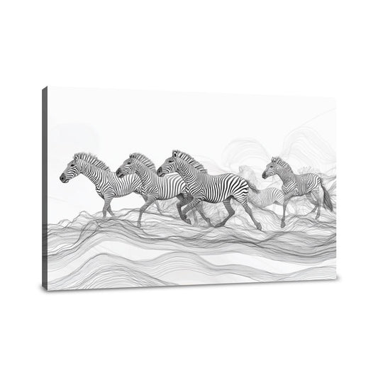 Zebra Plains Canvas