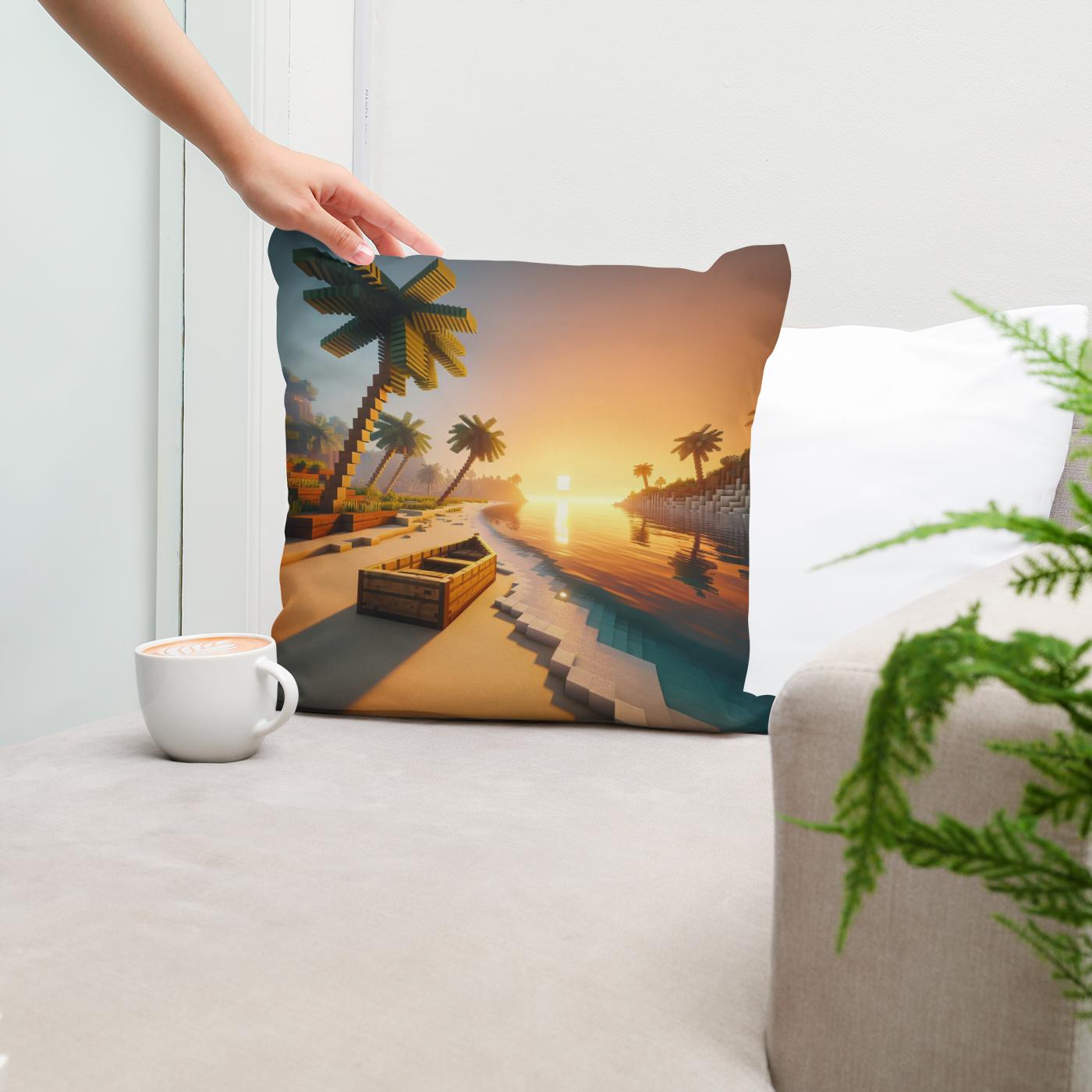 Sunrise Serenity Cotton Cushion
