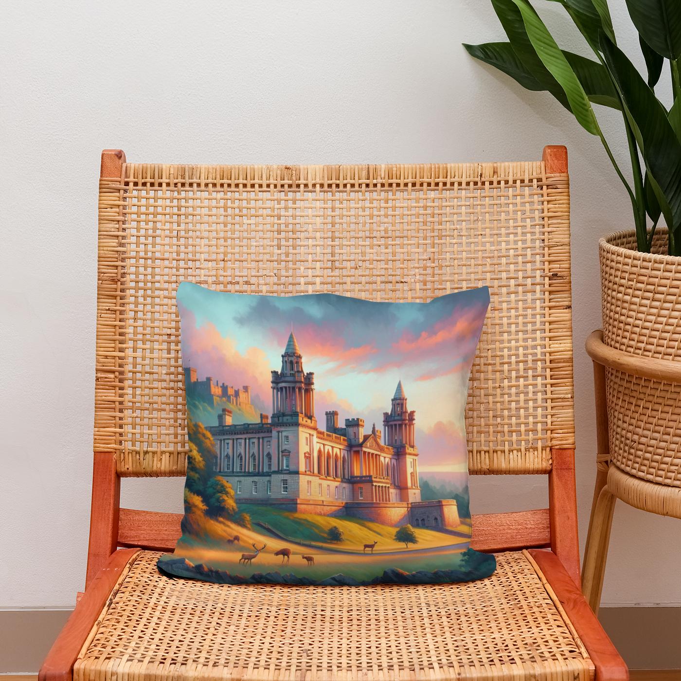 Evening Grace at Belfast Cotton Cushion
