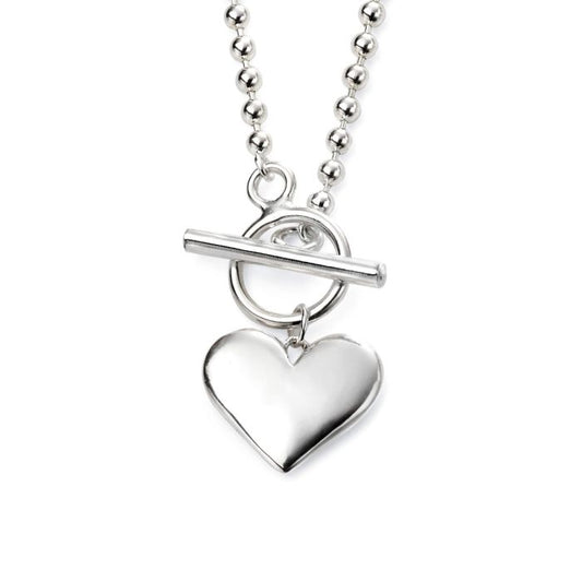 Beginnings Ball Chain Necklace with Heart Tag
