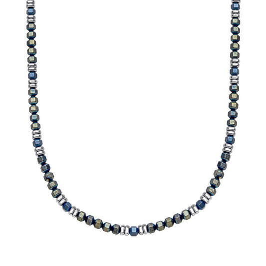 Fred Bennett Blue Hematite Bead Necklace