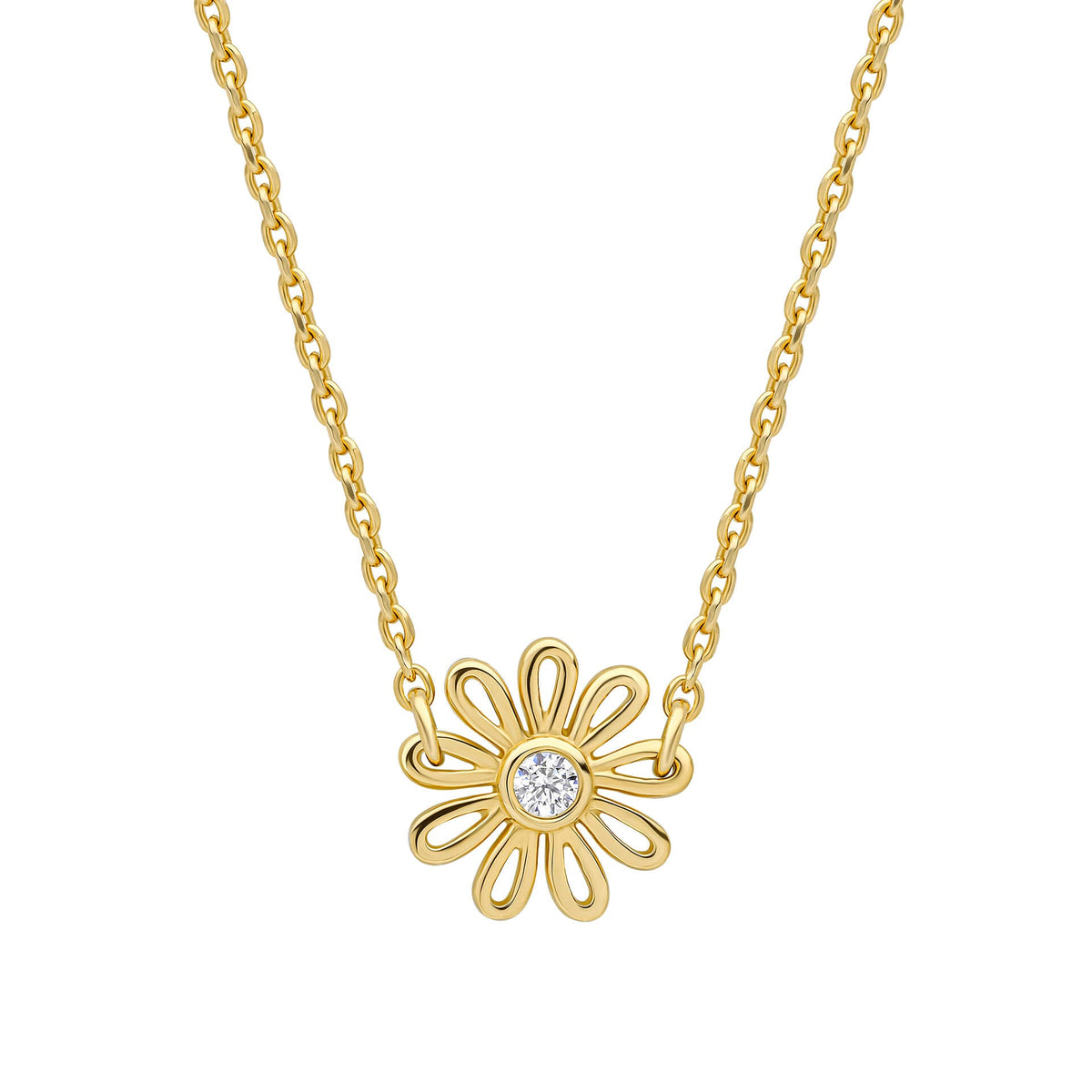 Laura Ashley Silver Thorncliff Daisy Necklace