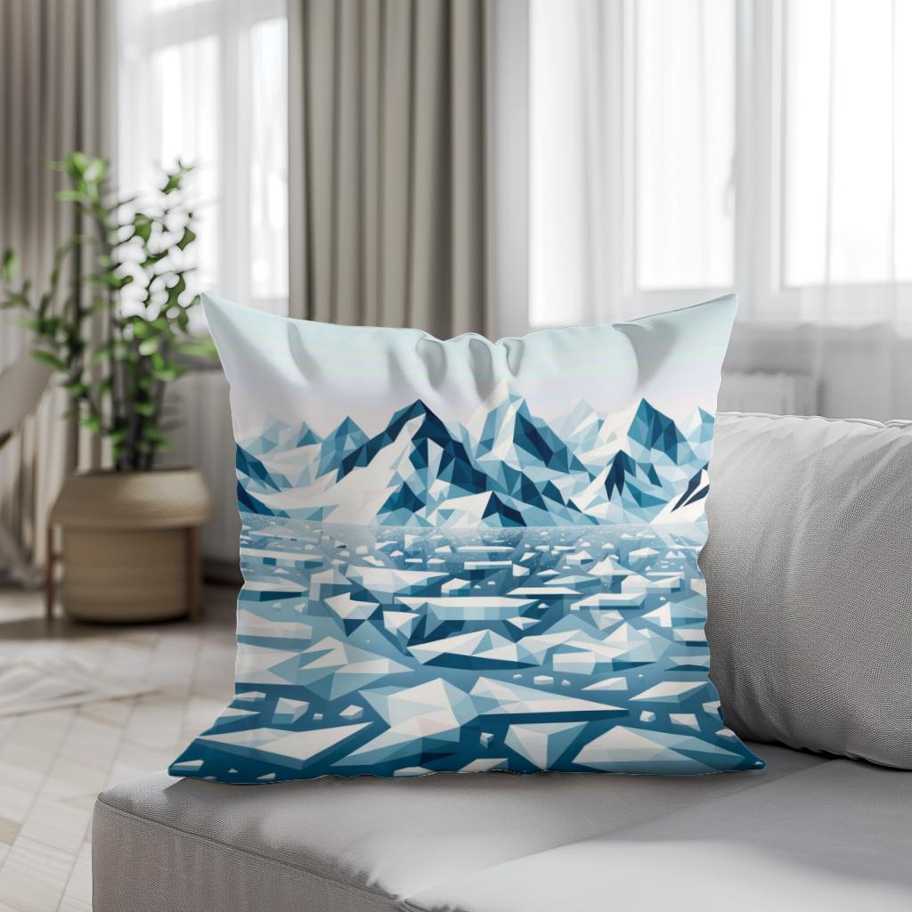 Frozen Arctic Cotton Cushion