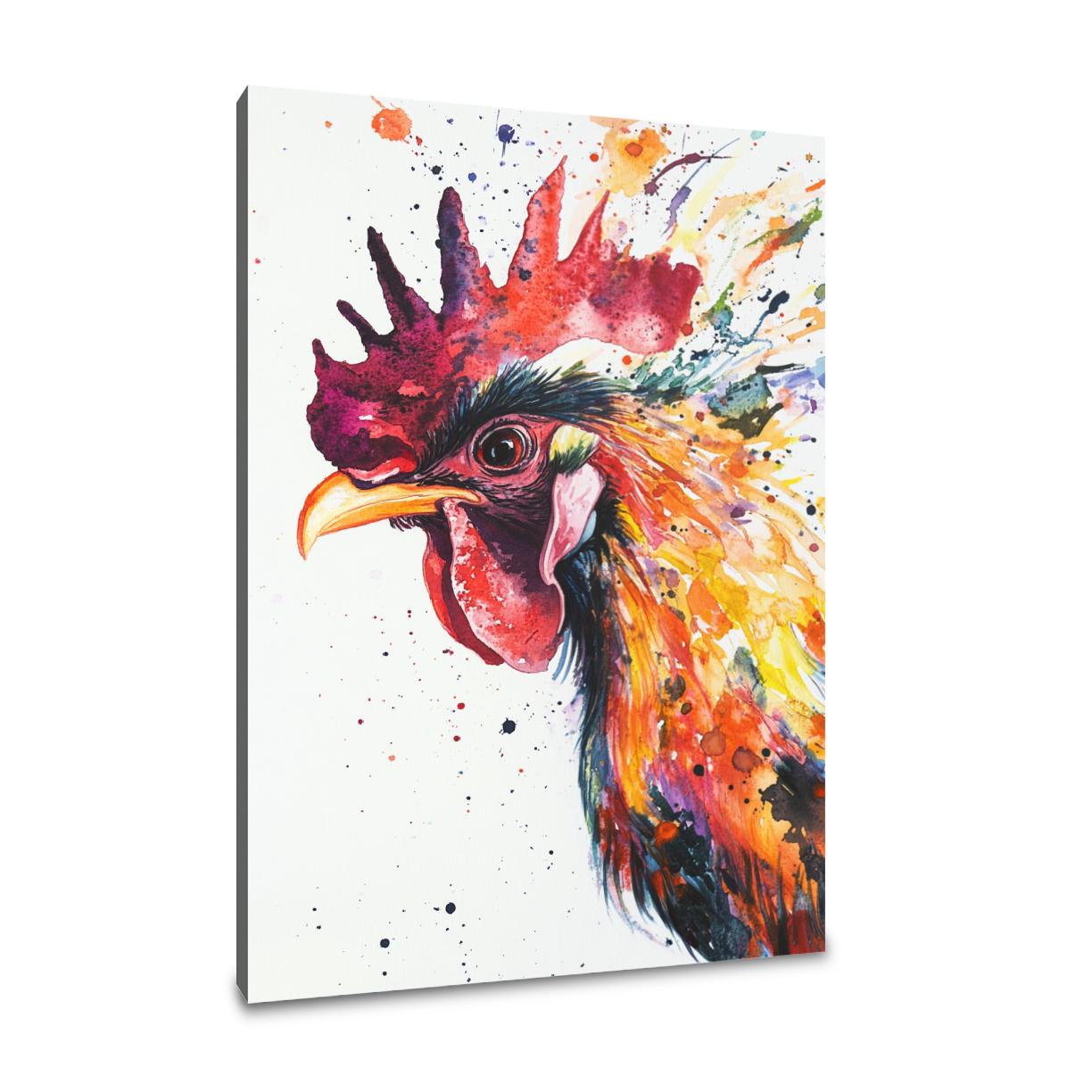 Radiant Rooster Canvas