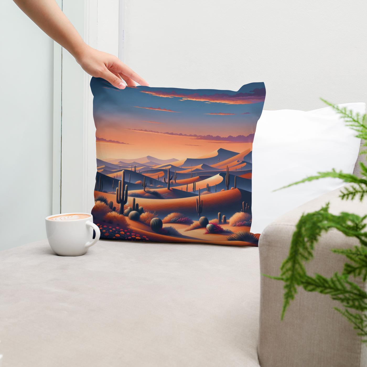 Twilight Dunes Cotton Cushion
