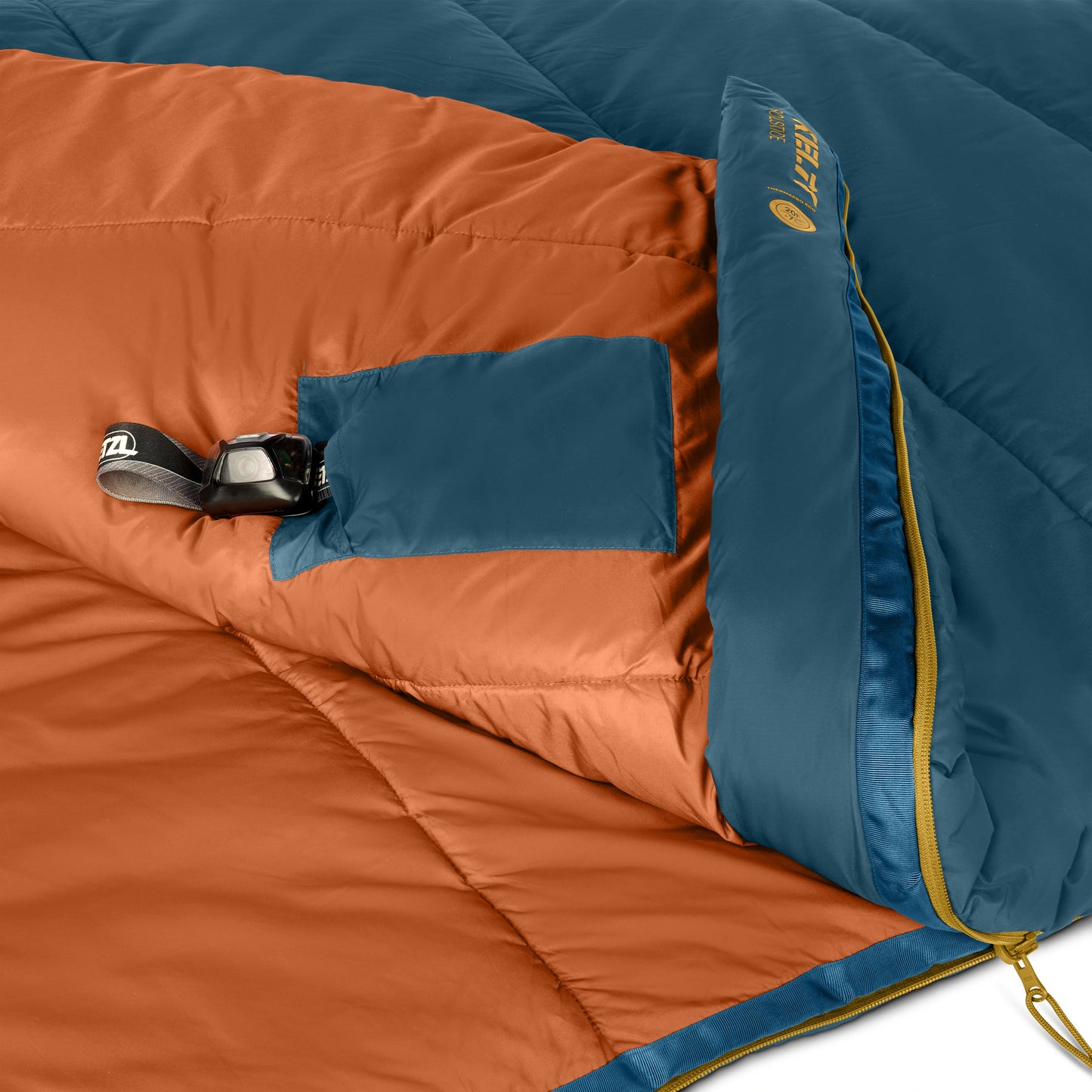 Kelty Solstice 20°F (-7°C) Synthetic Sleeping Bag - One Size - Midnight Navy/Woodthrush