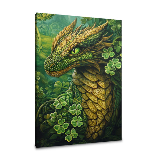 Shamrock Dragon Canvas