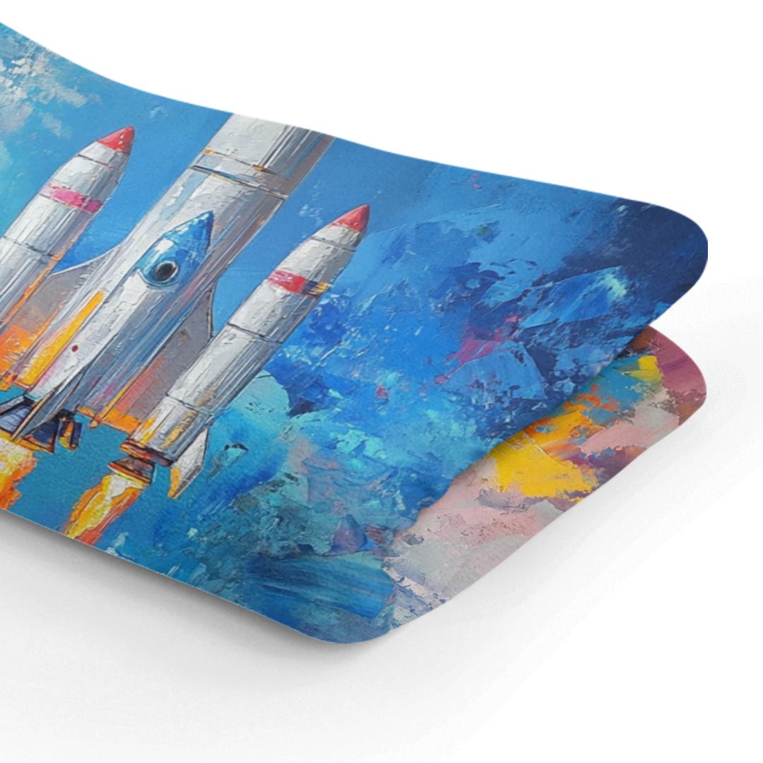 Whimsical Rockets Blanket