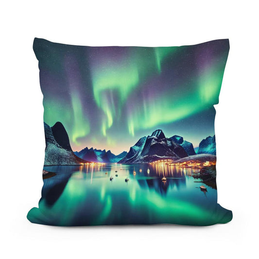 Aurora Fjord Cotton Cushion