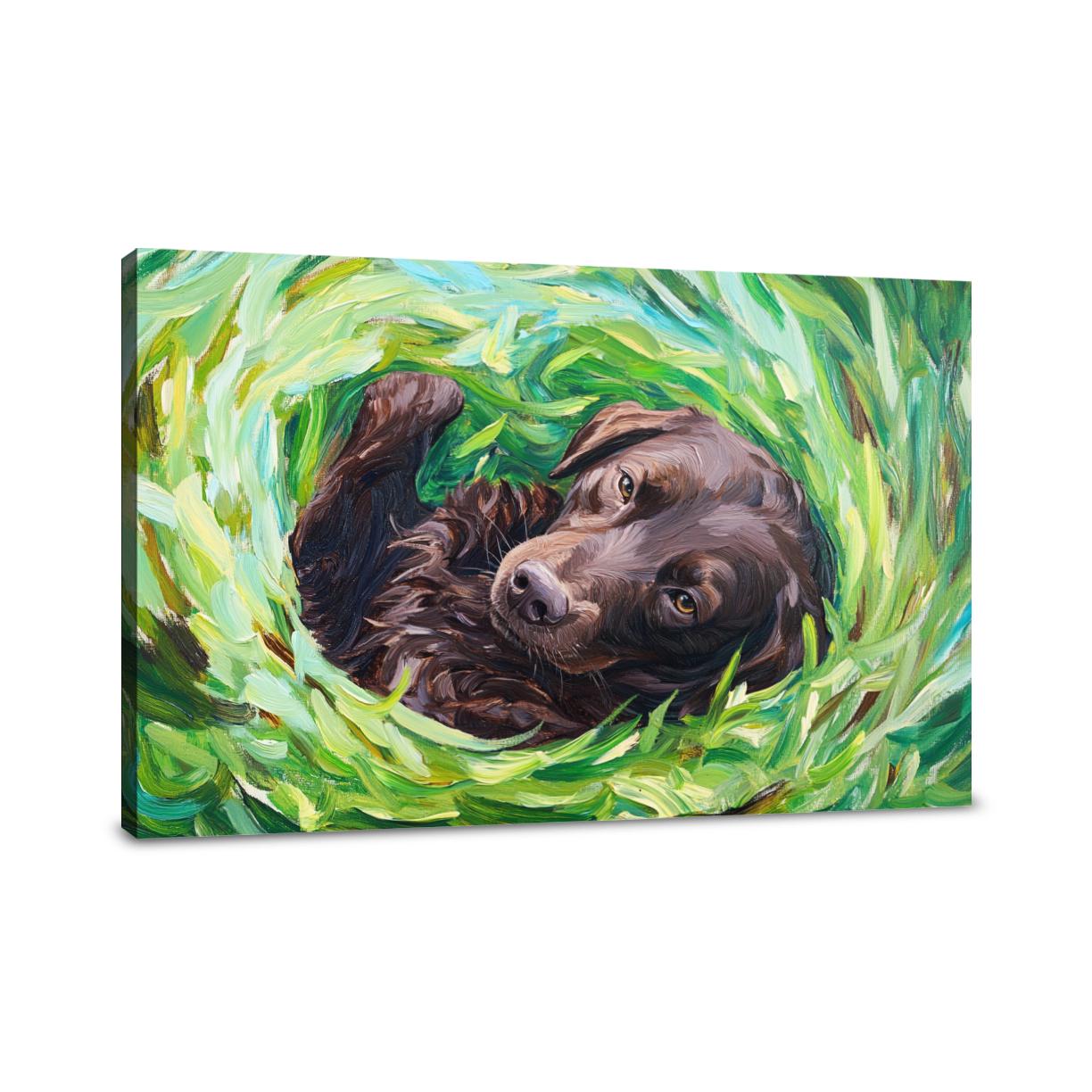 Labrador in Joyful Canvas
