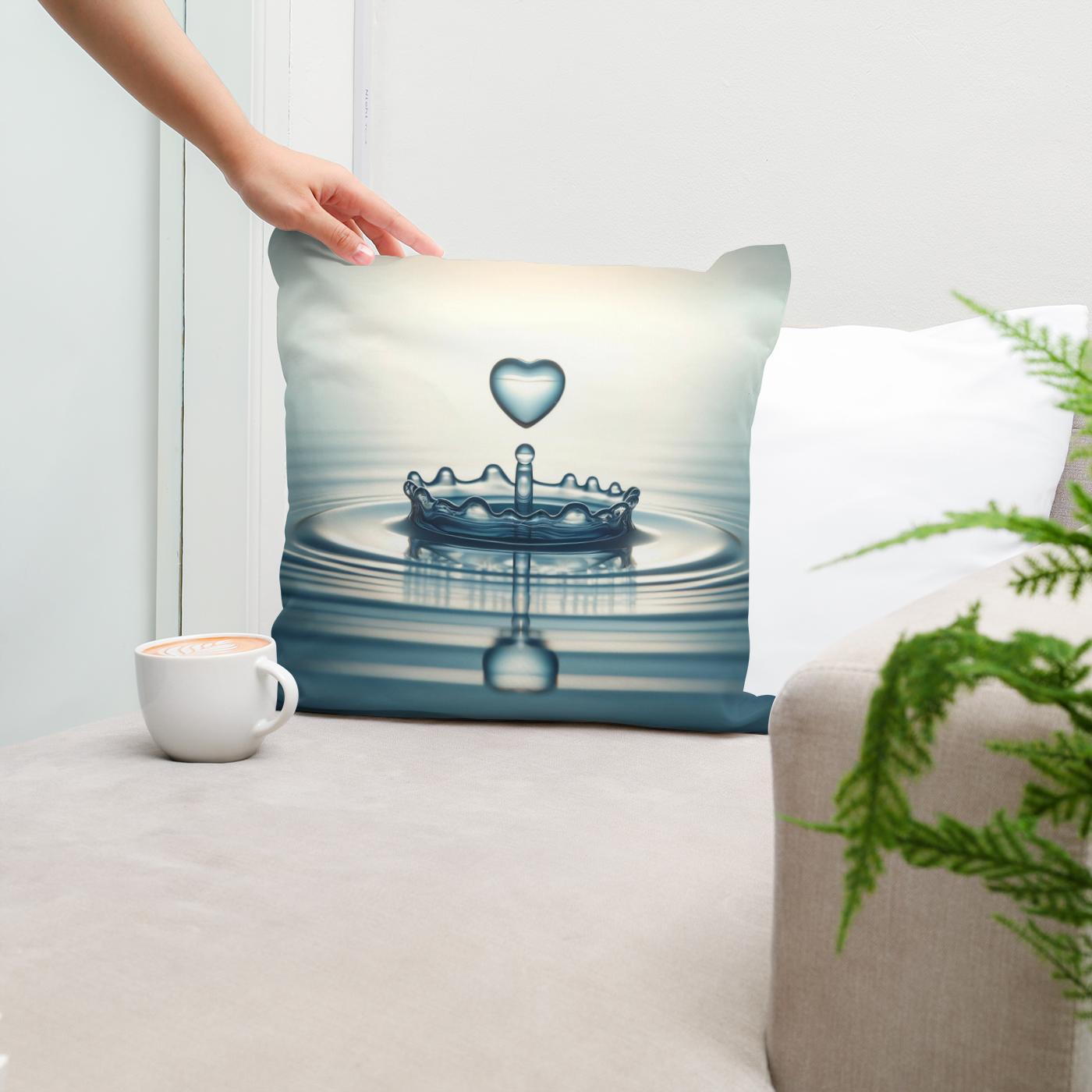 Love's Gentle Ripple Cotton Cushion