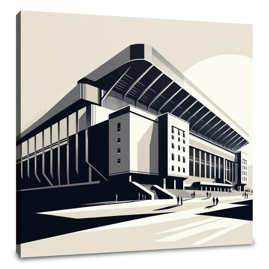 Modernist Anfield Stadium Liverpool Canvas