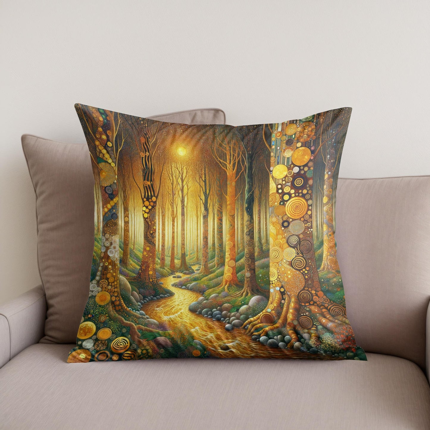 Enchanted Magical Forest Cotton Cushion