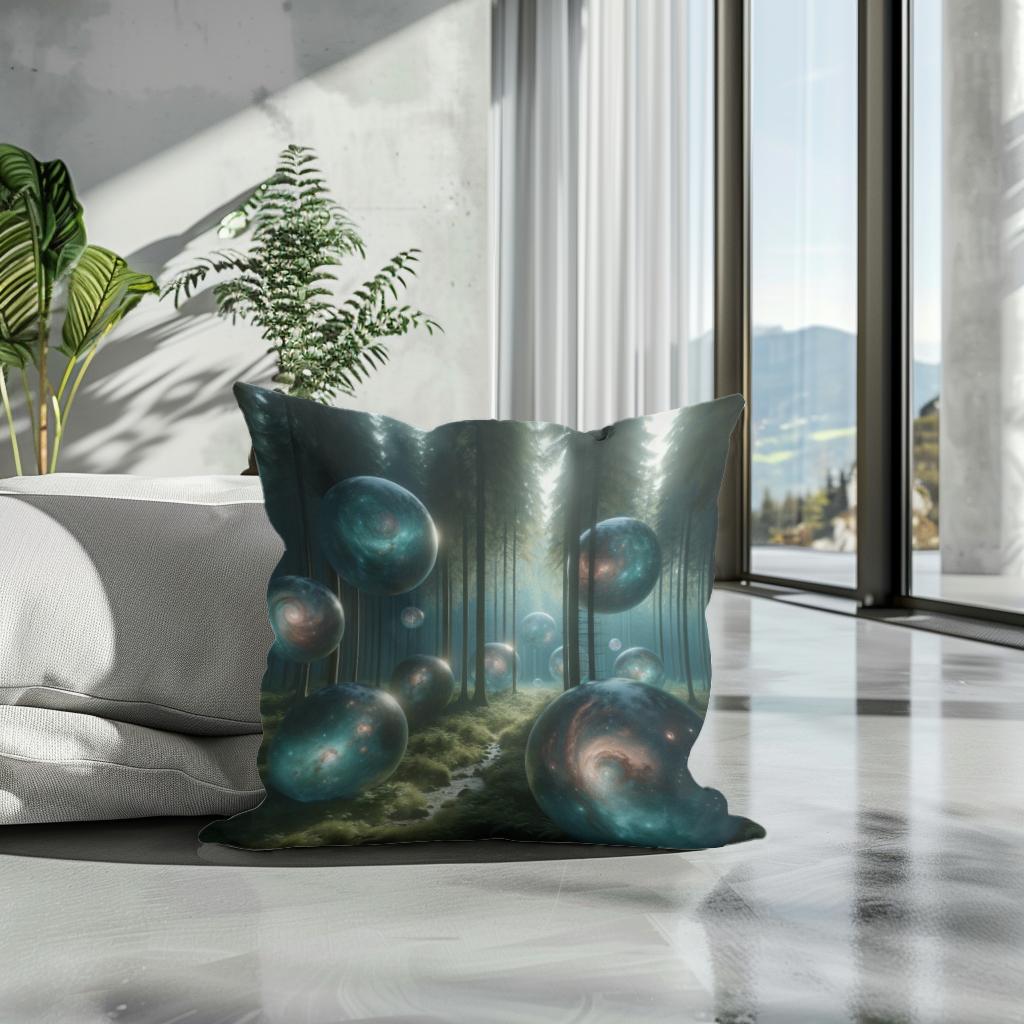 Galactic Forest Cotton Cushion
