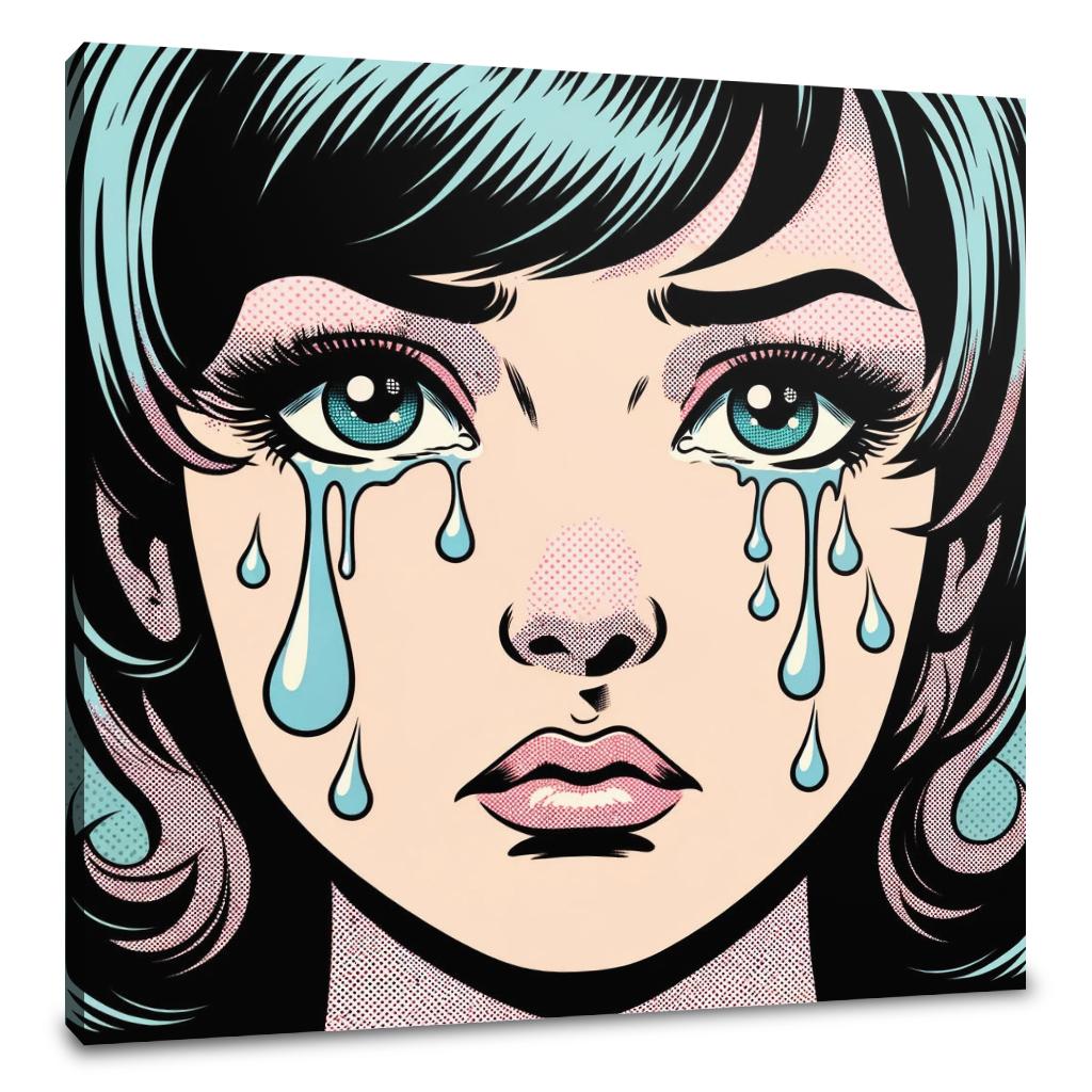 Tearful Pop Canvas