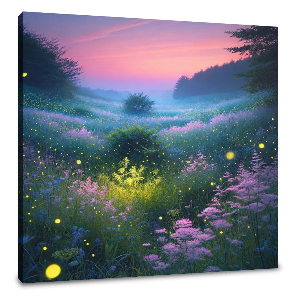 Firefly Meadow Canvas