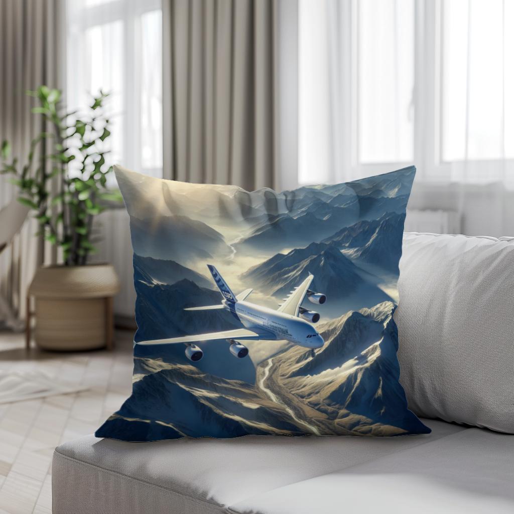 Mountain Majesty Flight Cotton Cushion