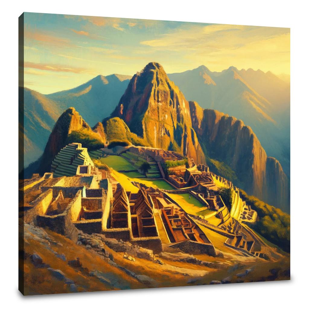 Machu Picchu Sunrise Canvas