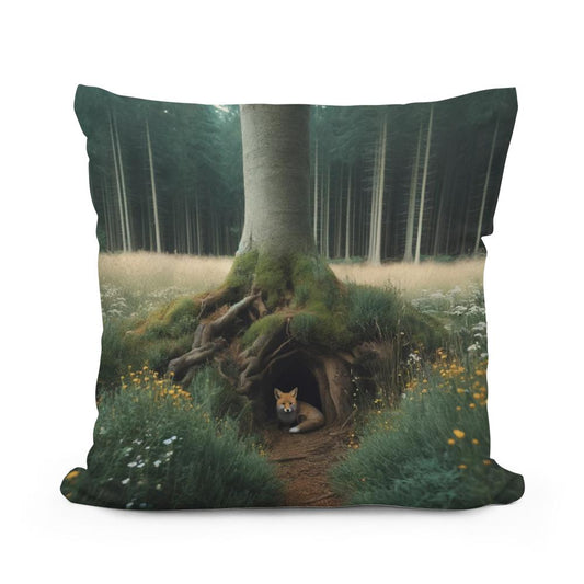 Hidden Fox Den Cotton Cushion