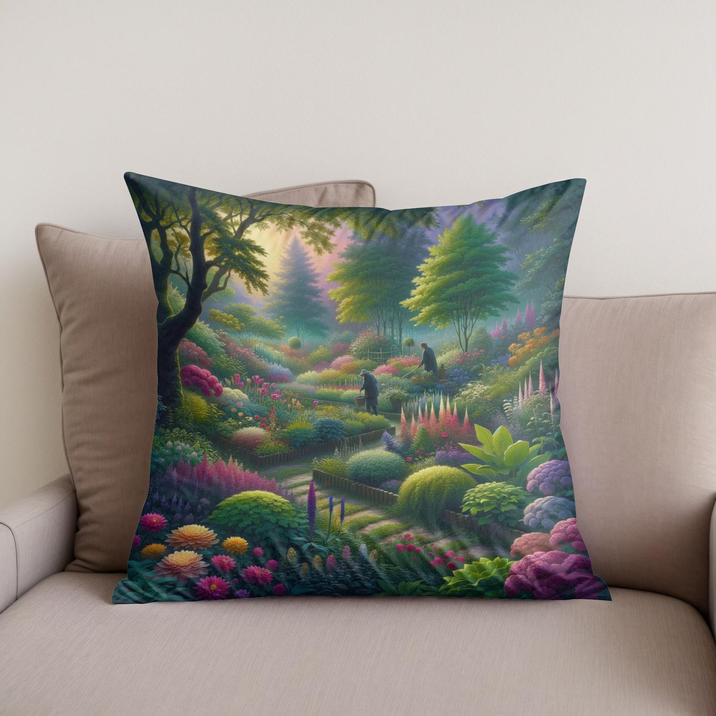 Dawn Garden Cotton Cushion