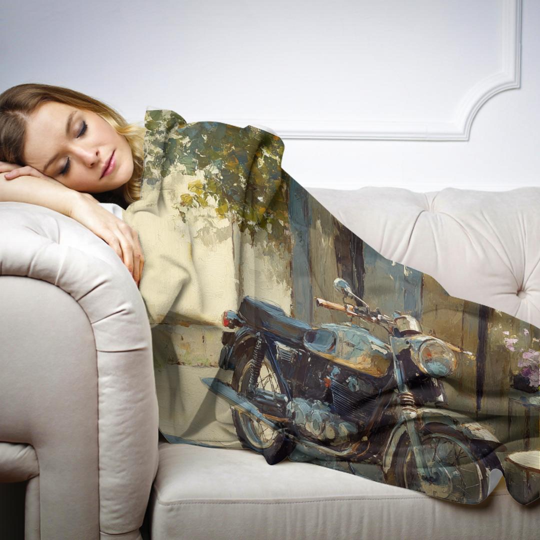 Motorbike Café Blanket
