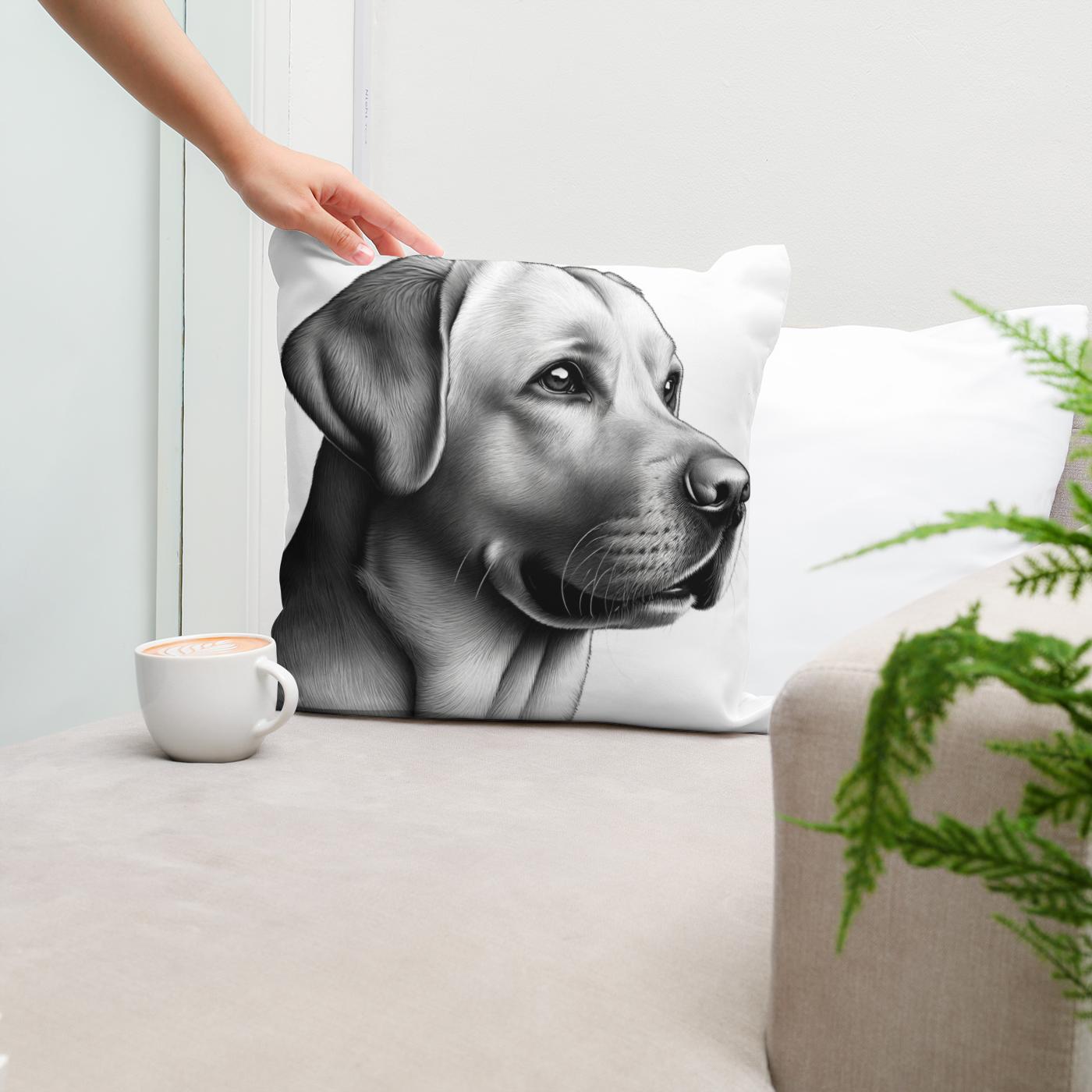Loyal Gaze Cotton Cushion
