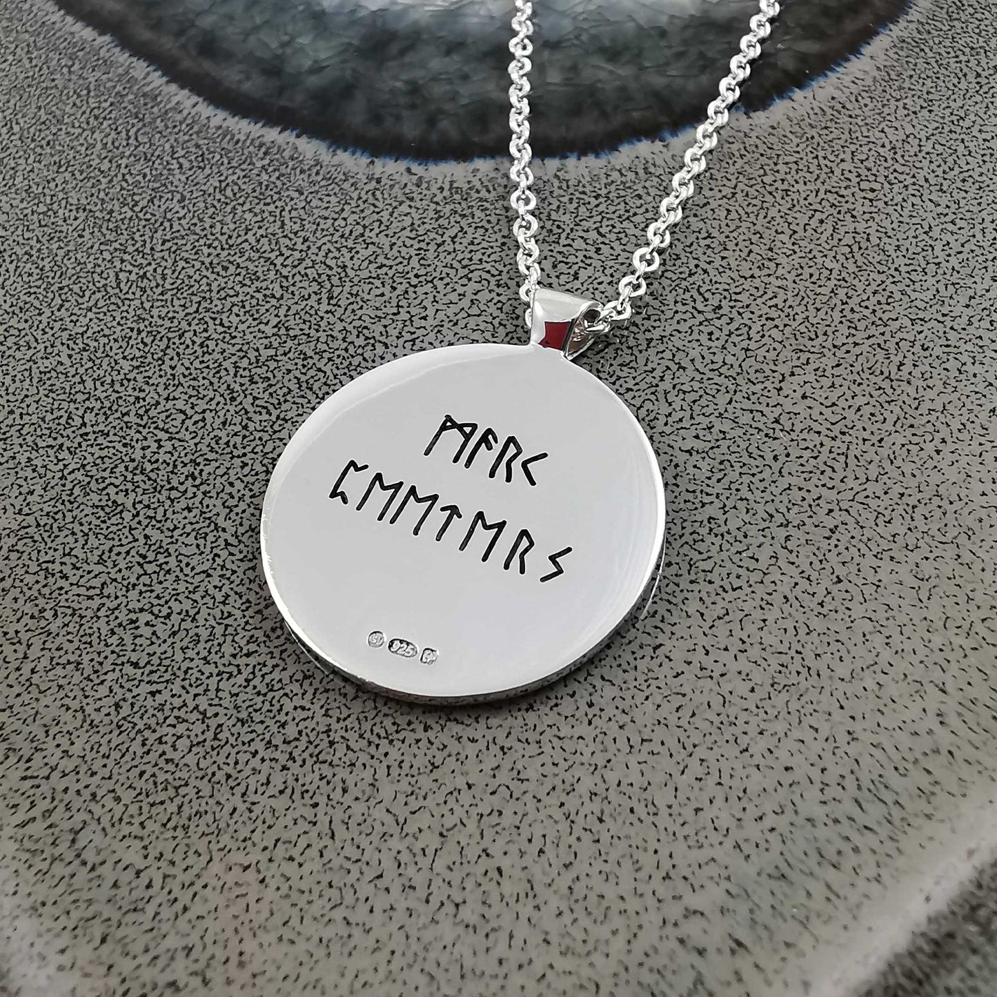 Travel Viking Rune Personalised Silver Necklace