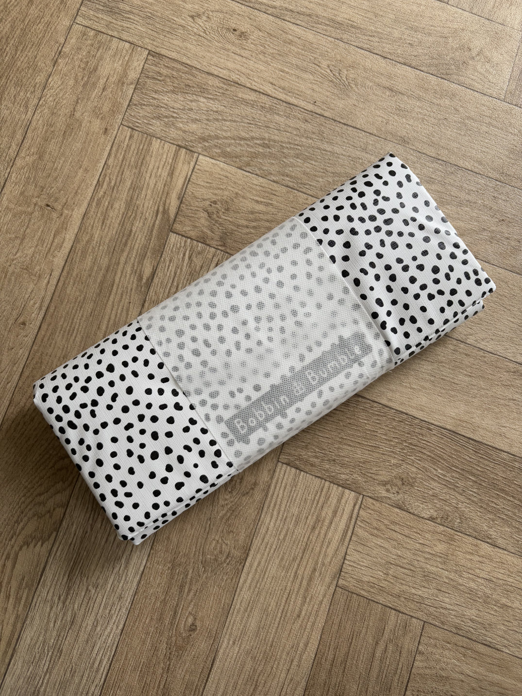 Travel Changing Mat - Black Spotty Print