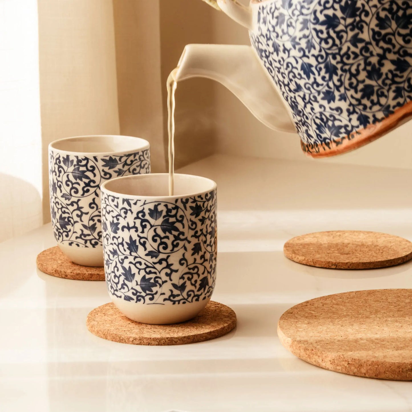 Cork Coasters | Natural | Round