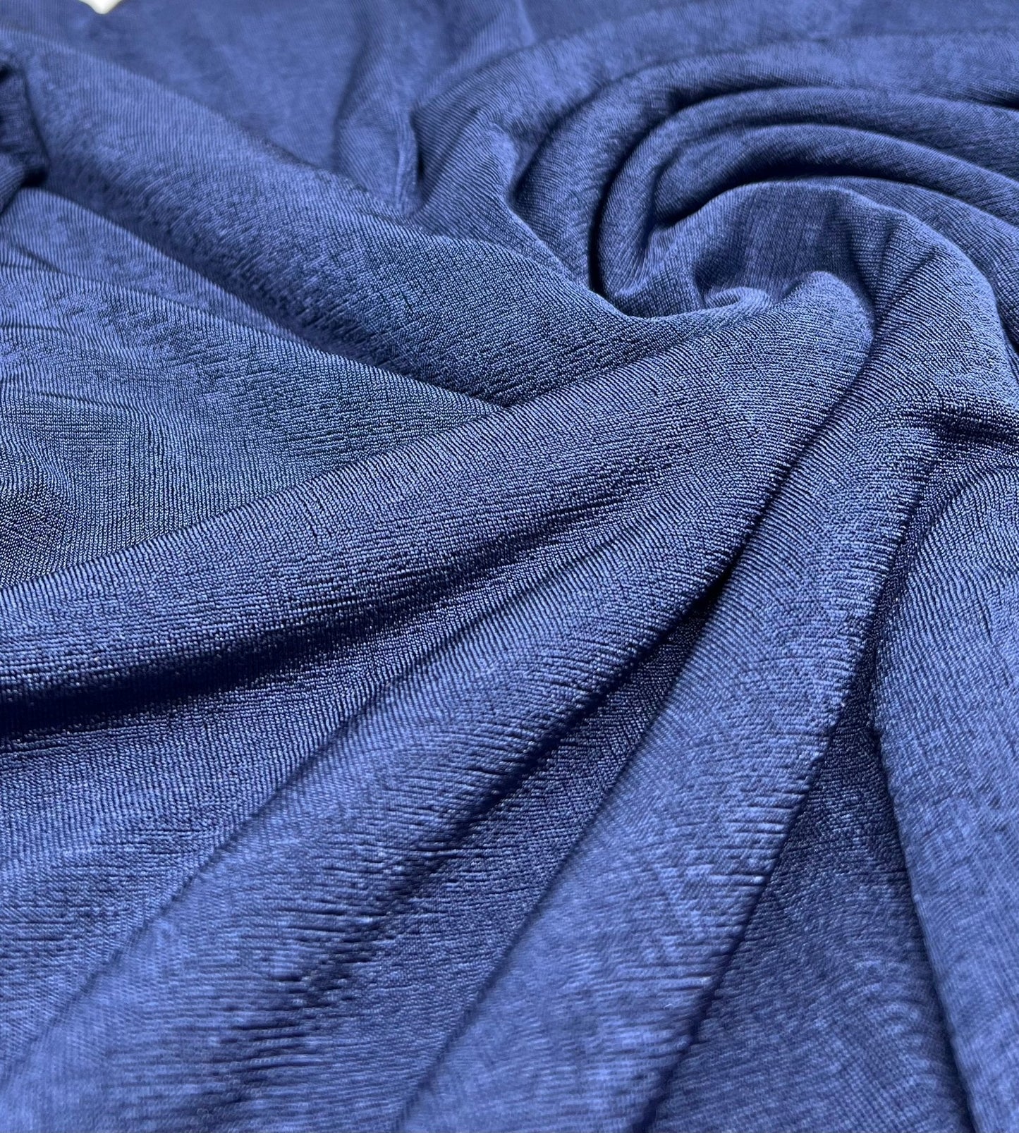 Navy Acetate Slinky 4 Way Stretch Fabric
