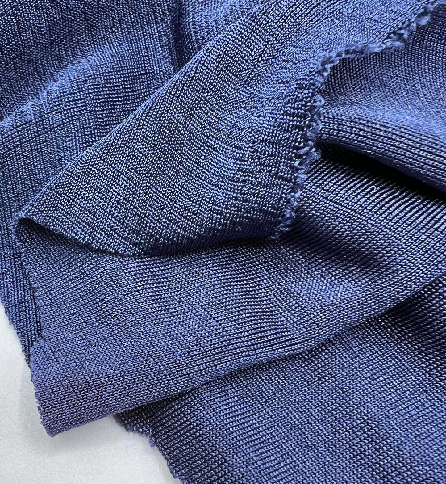 Navy Acetate Slinky 4 Way Stretch Fabric