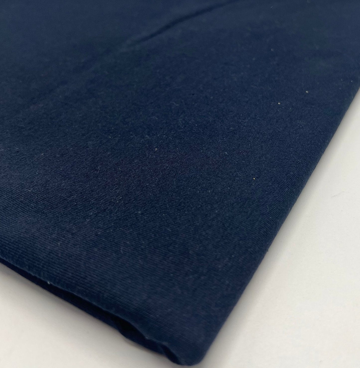 Navy Cotton Stretch Jersey 200 GSM 95/5 Lycra 4 Way Stretch