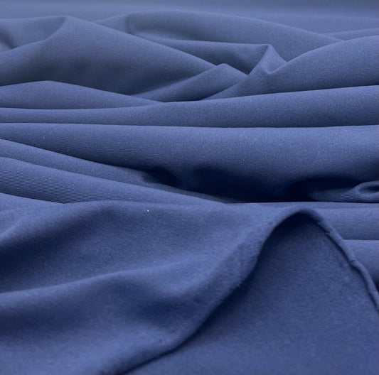 Navy Stretch Jersey 220GSM 4 Way Stretch Fabric